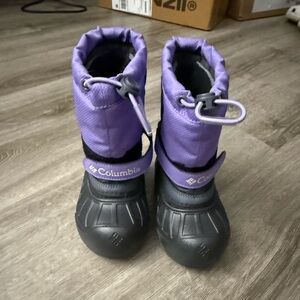 Columbia Kids' Snow Boots in Purple and Black